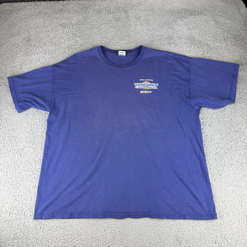 vintage 2007 nhra nationals drag racing shirt double sided mens 2xl 2007‎ y2k